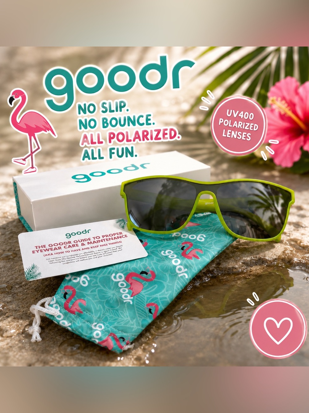 NWOT - Goodr VRG Naeon Flux Capacitor sunglasses